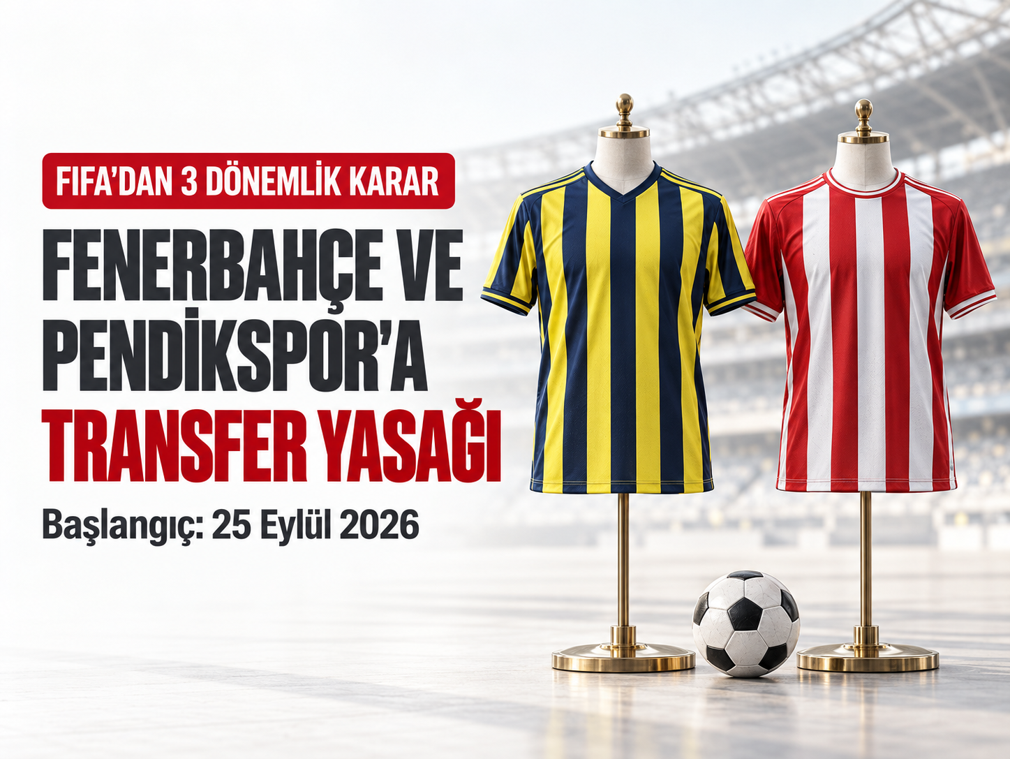 Fenerbahçe’nin transfer yasağında ödeme koşulu