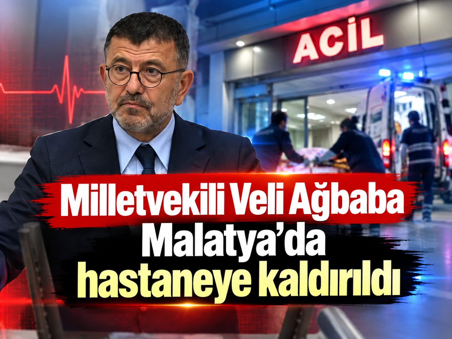 Milletvekili Veli Ağbaba Malatya'da hastaneye kaldırıldı