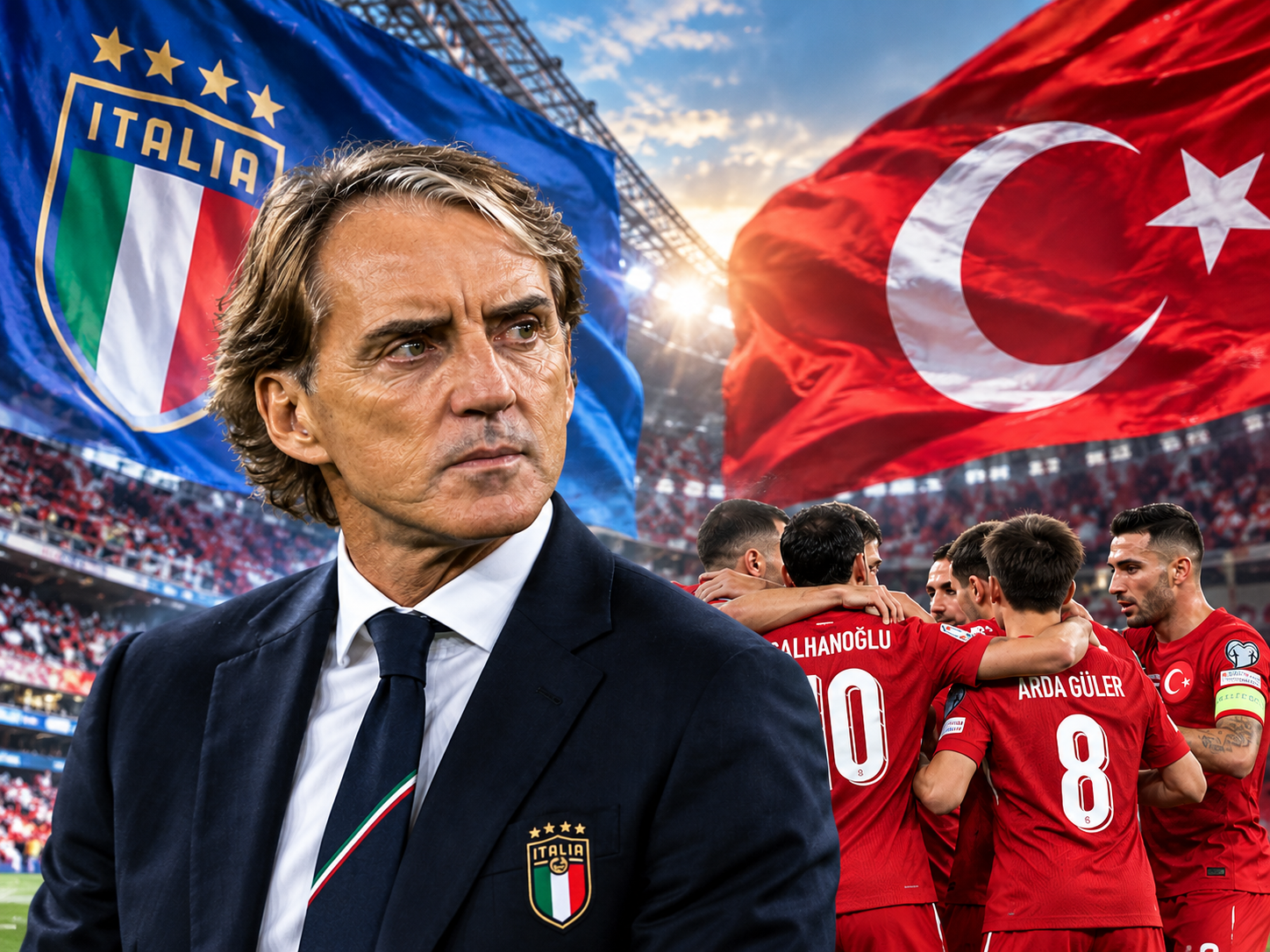 Mancini'den Türkiye maçı öncesi övgü: “Zor bir maç olacak”
