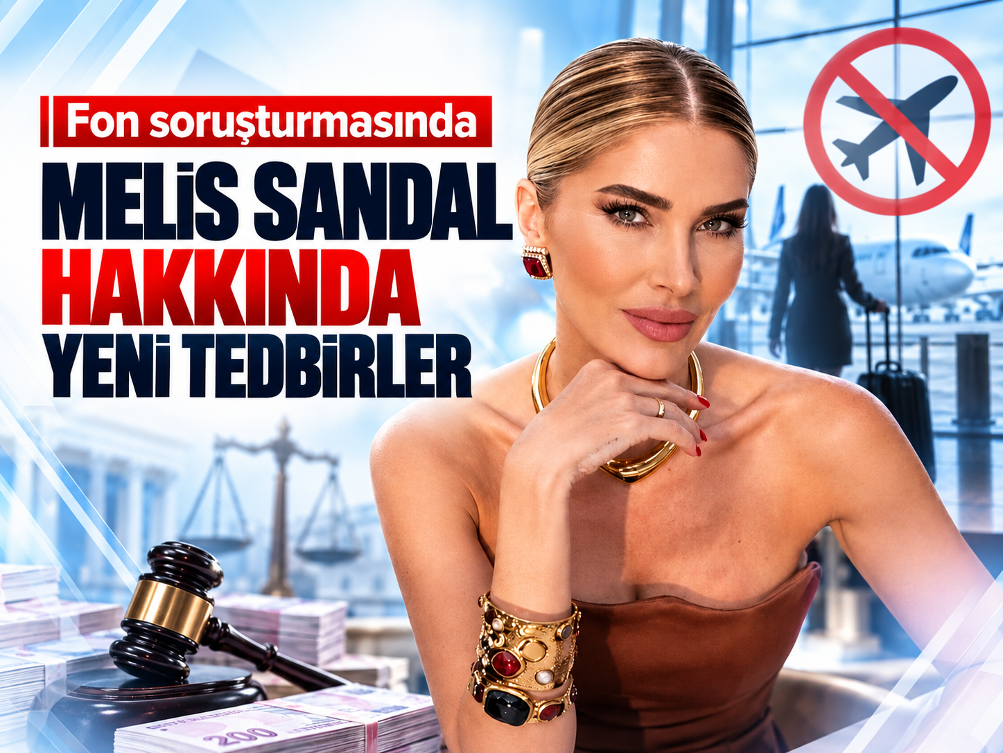 Melis Sandal hakkında yurt dışı çıkış yasağı ve mal varlığı tedbiri