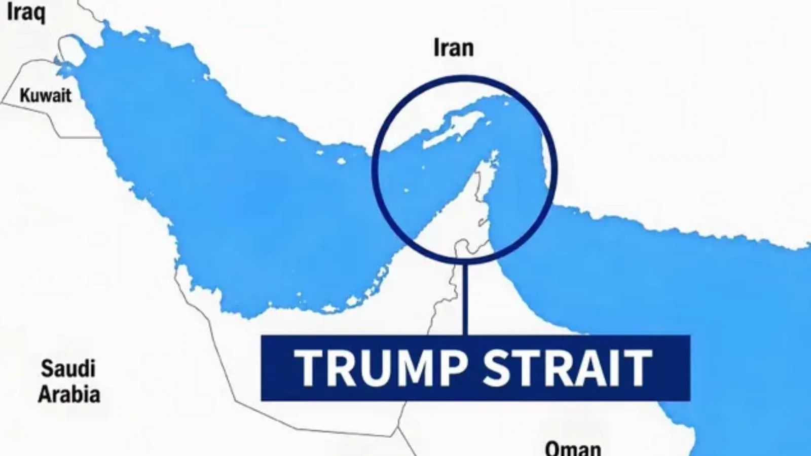 Trump'tan yeni harita: Hürmüz'e kendi adını verdi