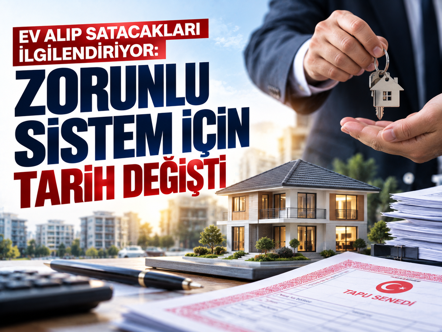 Ev alıp satacakları ilgilendiriyor: Zorunlu sistem için tarih değişti