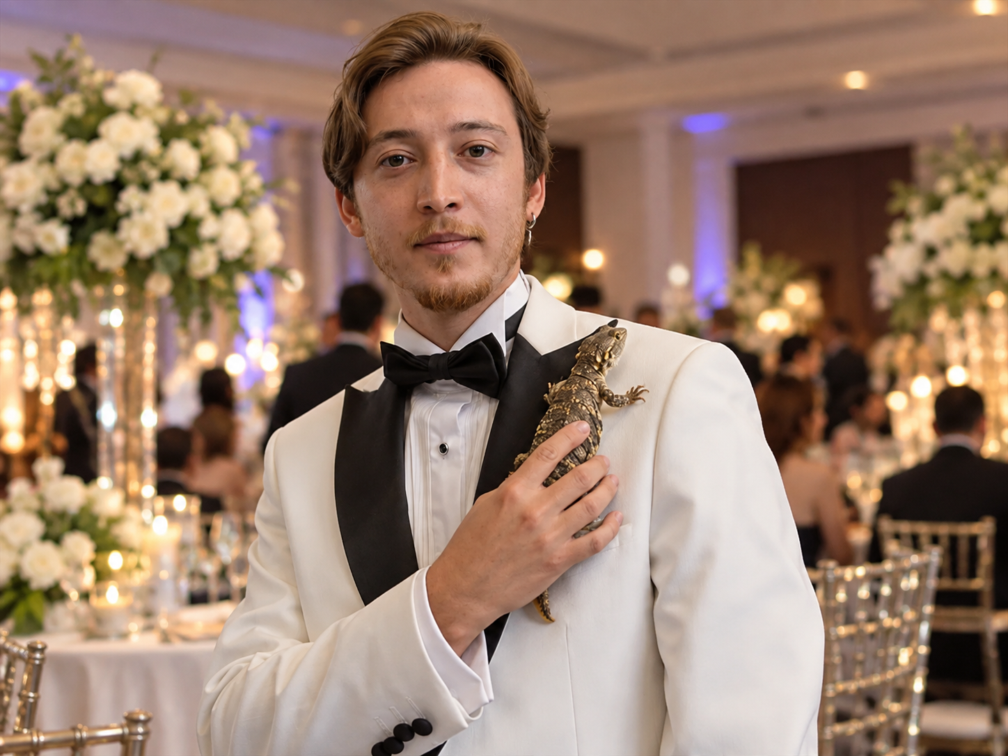 Düğünde damada altın yerine egzotik hayvan hediye edildi