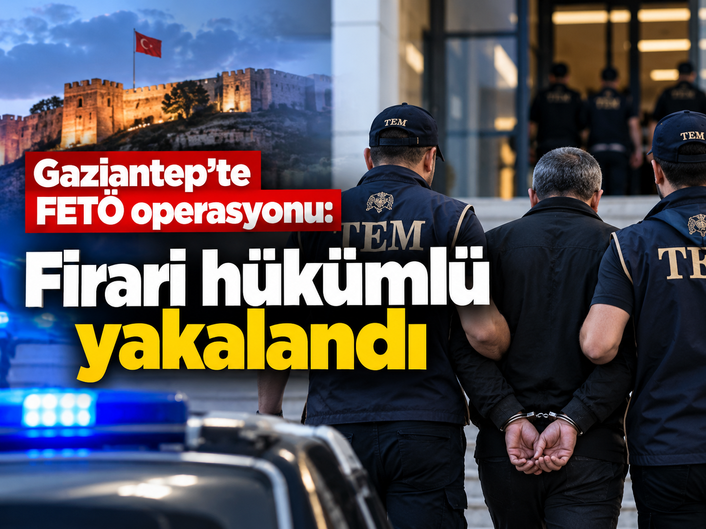 Gaziantep'te FETÖ operasyonu: Firari hükümlü yakalandı