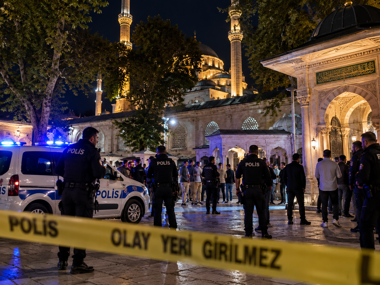 Eyüpsultan Camii'nde silahlı kavga: 2 kişi gözaltında