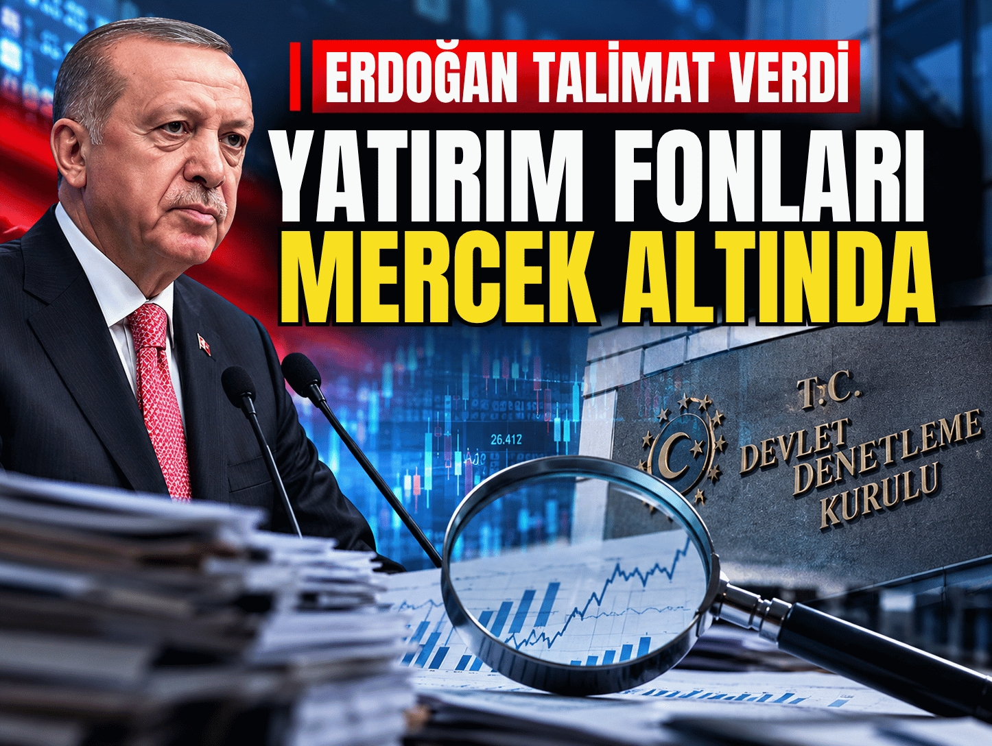 Erdoğan talimatı verdi! Yatırım fonlarında inceleme başladı