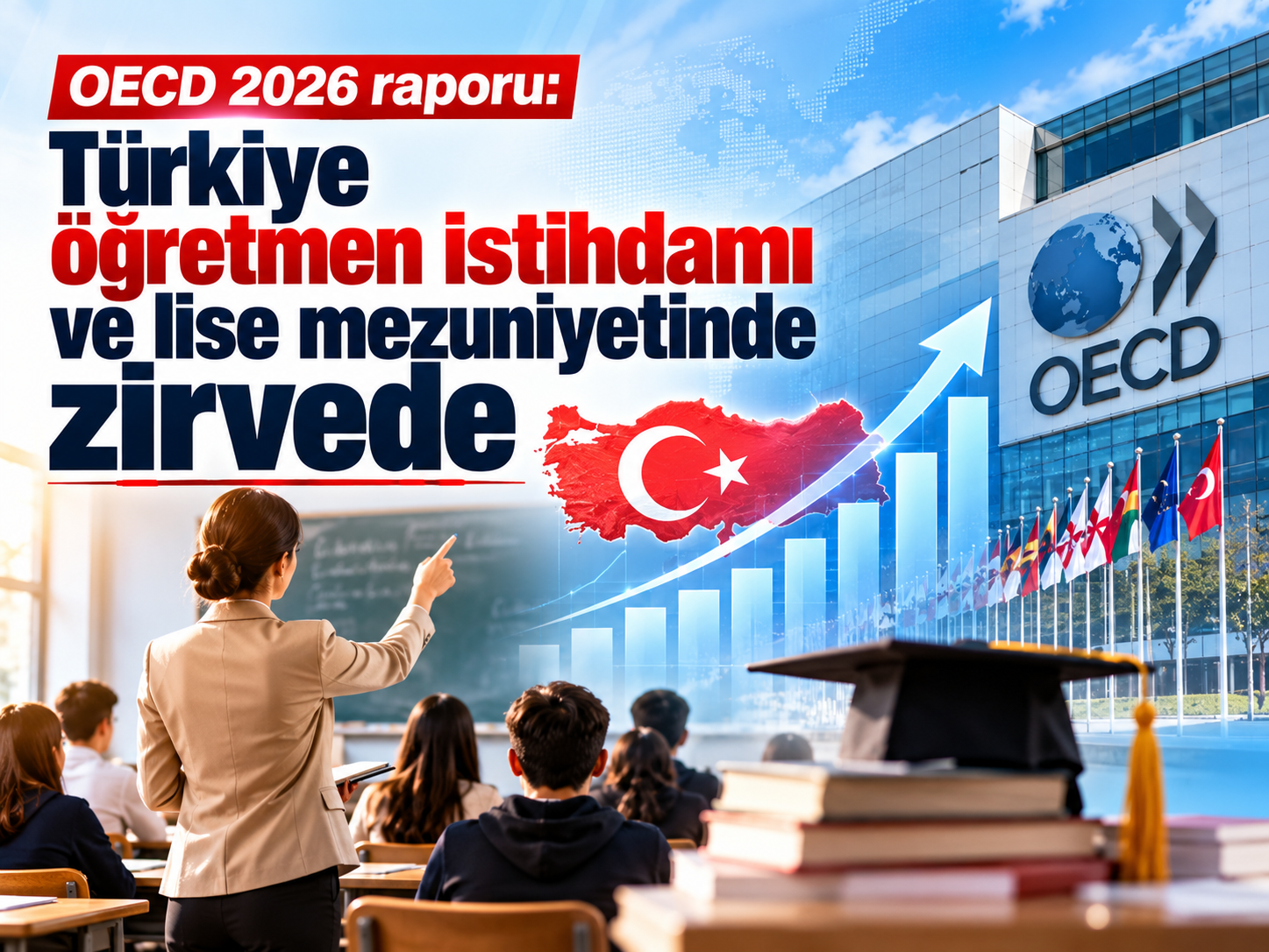 OECD 2026 raporu: Türkiye öğretmen istihdamı ve lise mezuniyetinde zirvede
