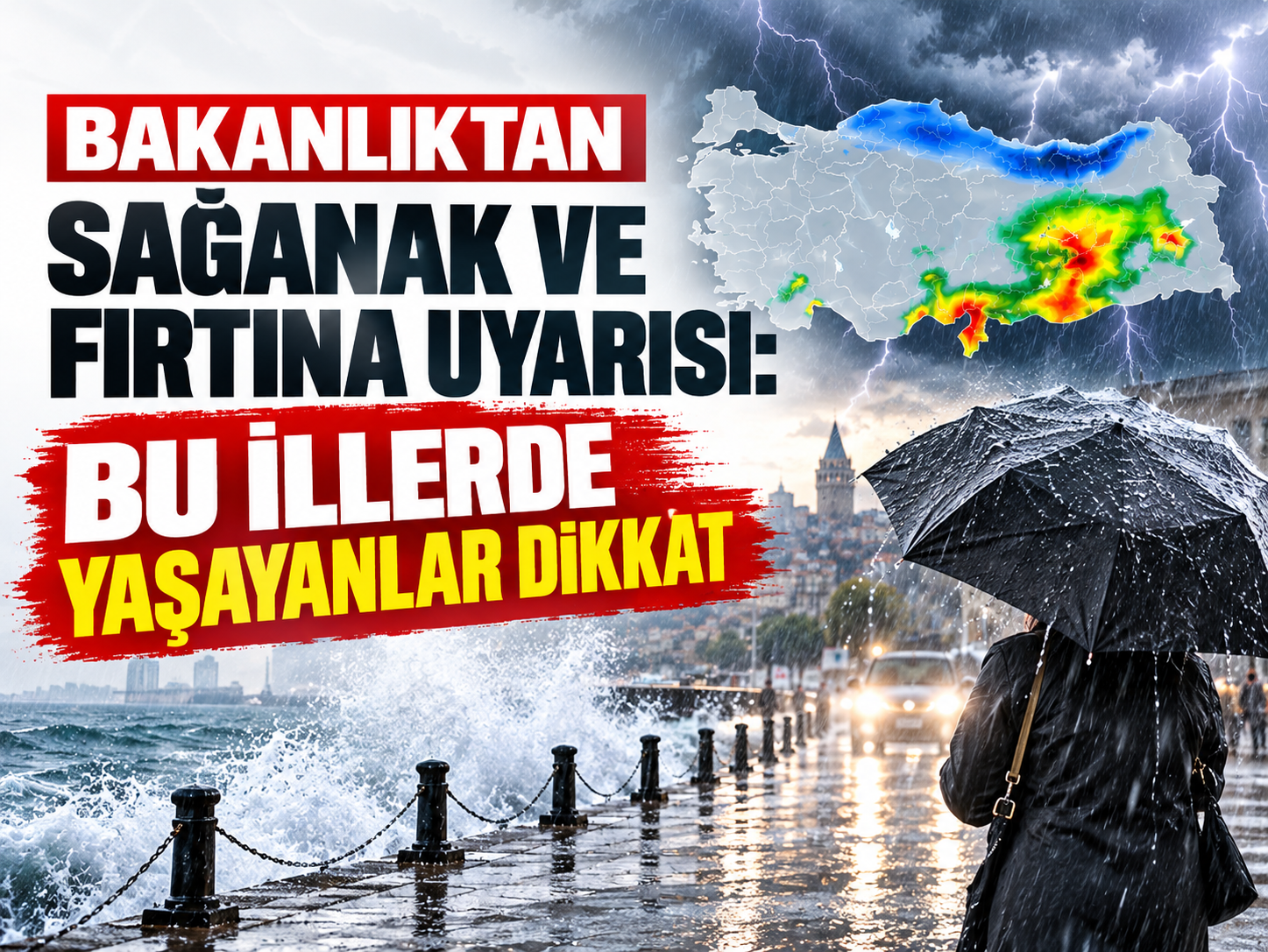 Bakanlıktan sağanak ve fırtına uyarısı: Bu illerde yaşayanlar dikkat