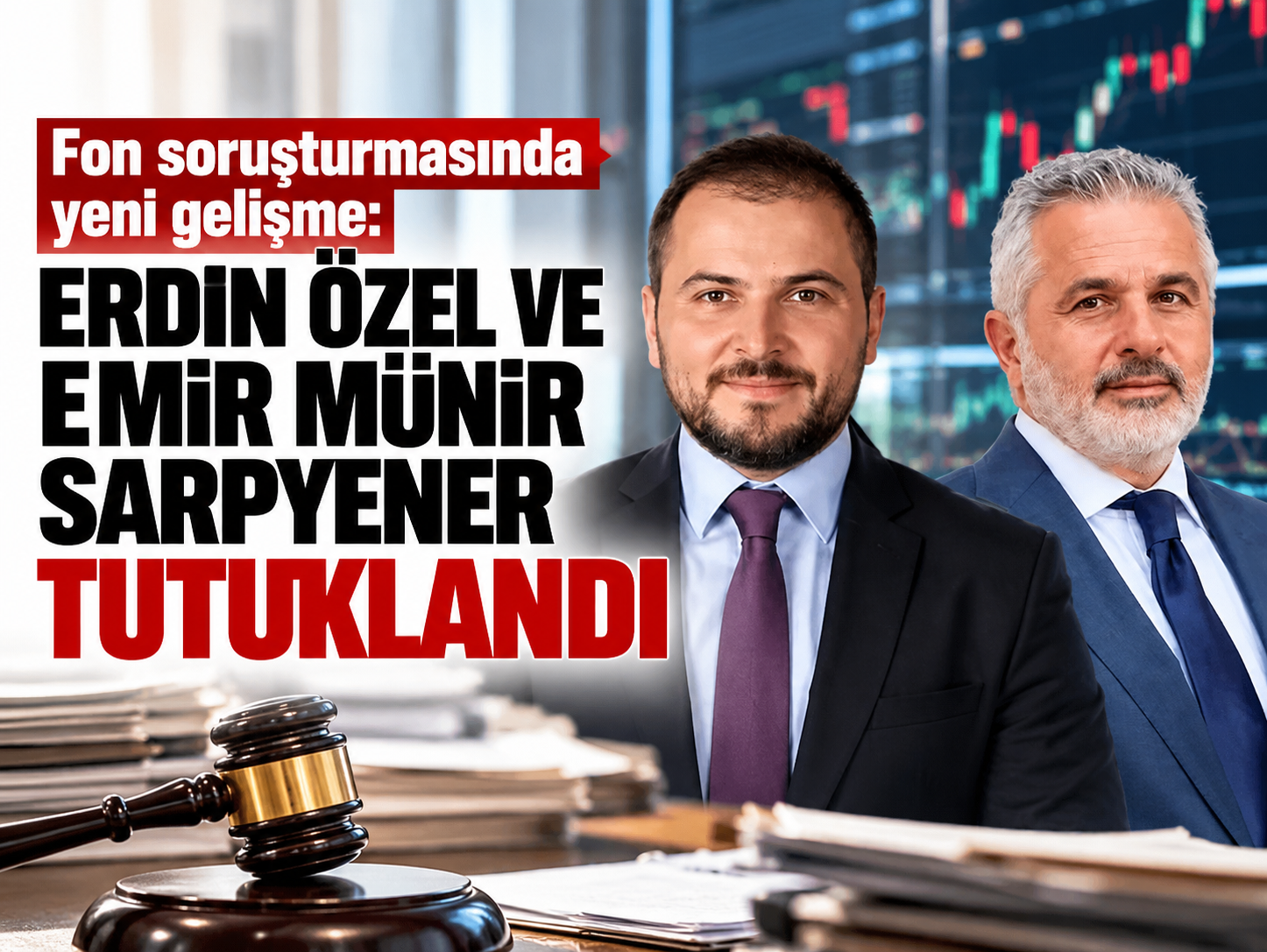 Fon soruşturmasında yeni gelişme: Erdin Özel ve Emir Münir Sarpyener tutuklandı
