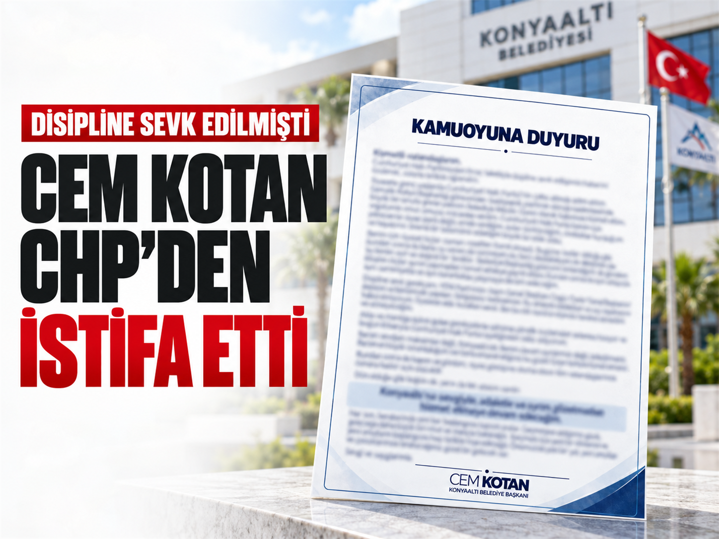 Cem Kotan CHP’den neden istifa etti? Disiplin kararına yanıt verdi