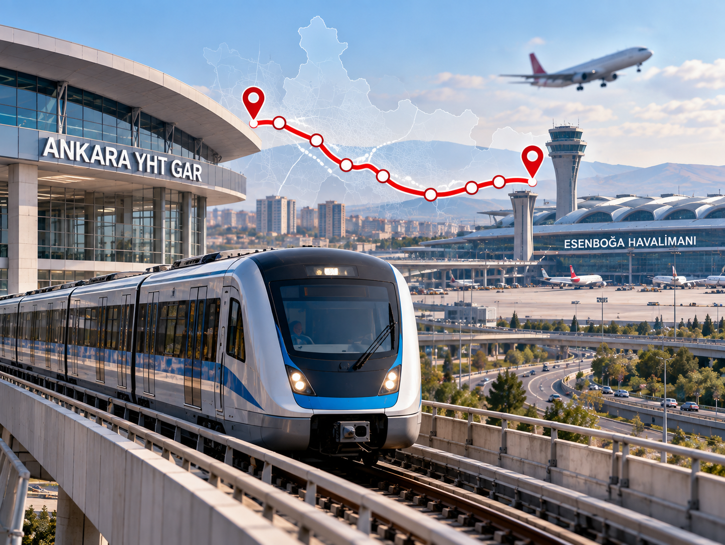 Ankara’da YHT Gar-Esenboğa raylı sistem hattında yeni aşama