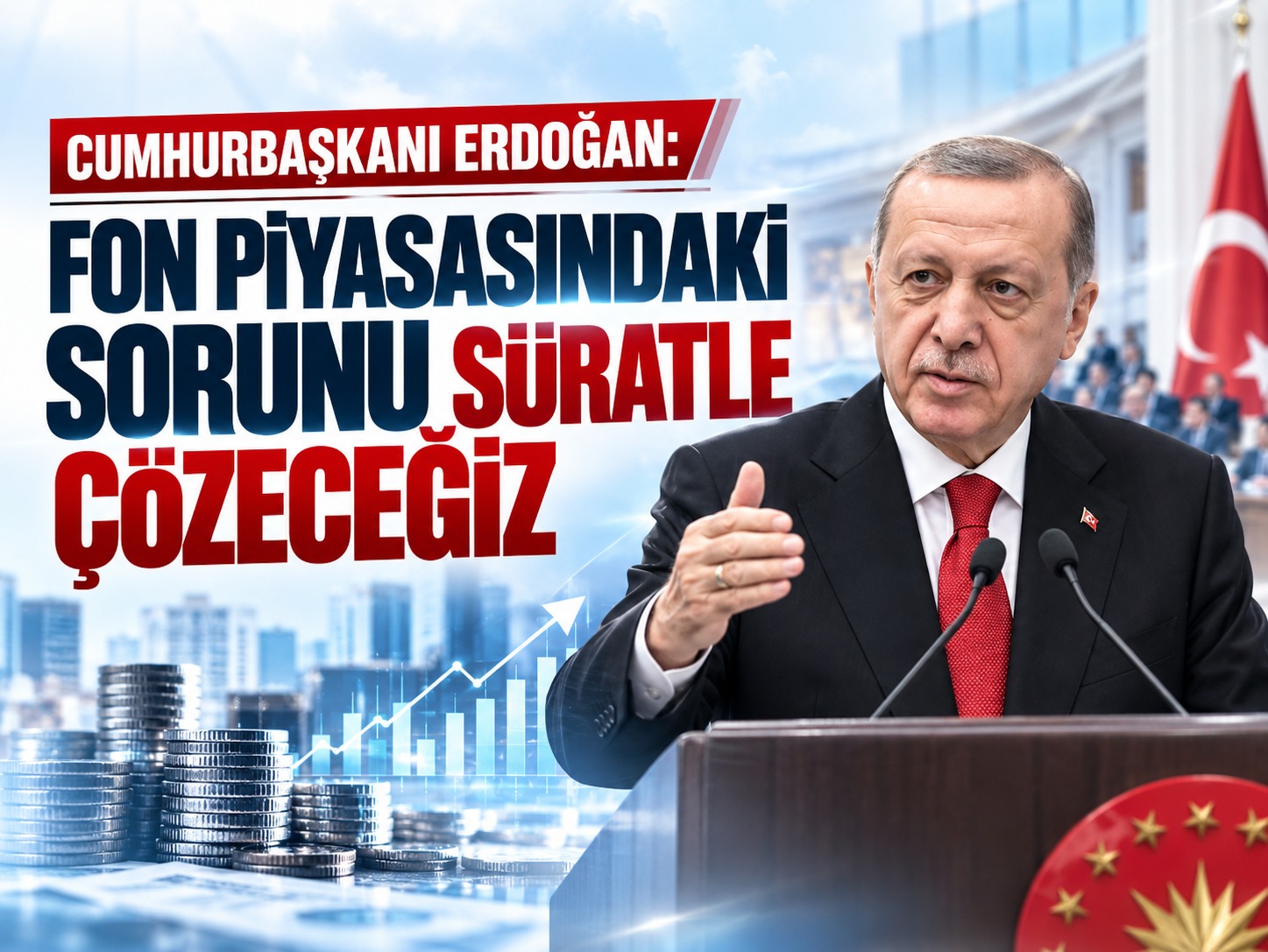 Cumhurbaşkanı Erdoğan: Fon piyasasındaki sorunu süratle çözeceğiz