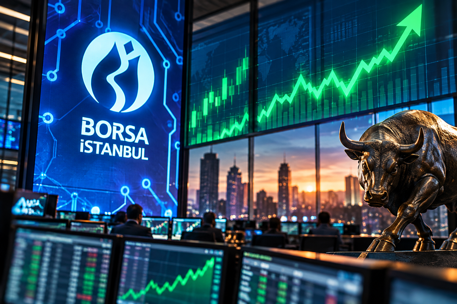 Borsa üç günlük düşüşün ardından yükseldi