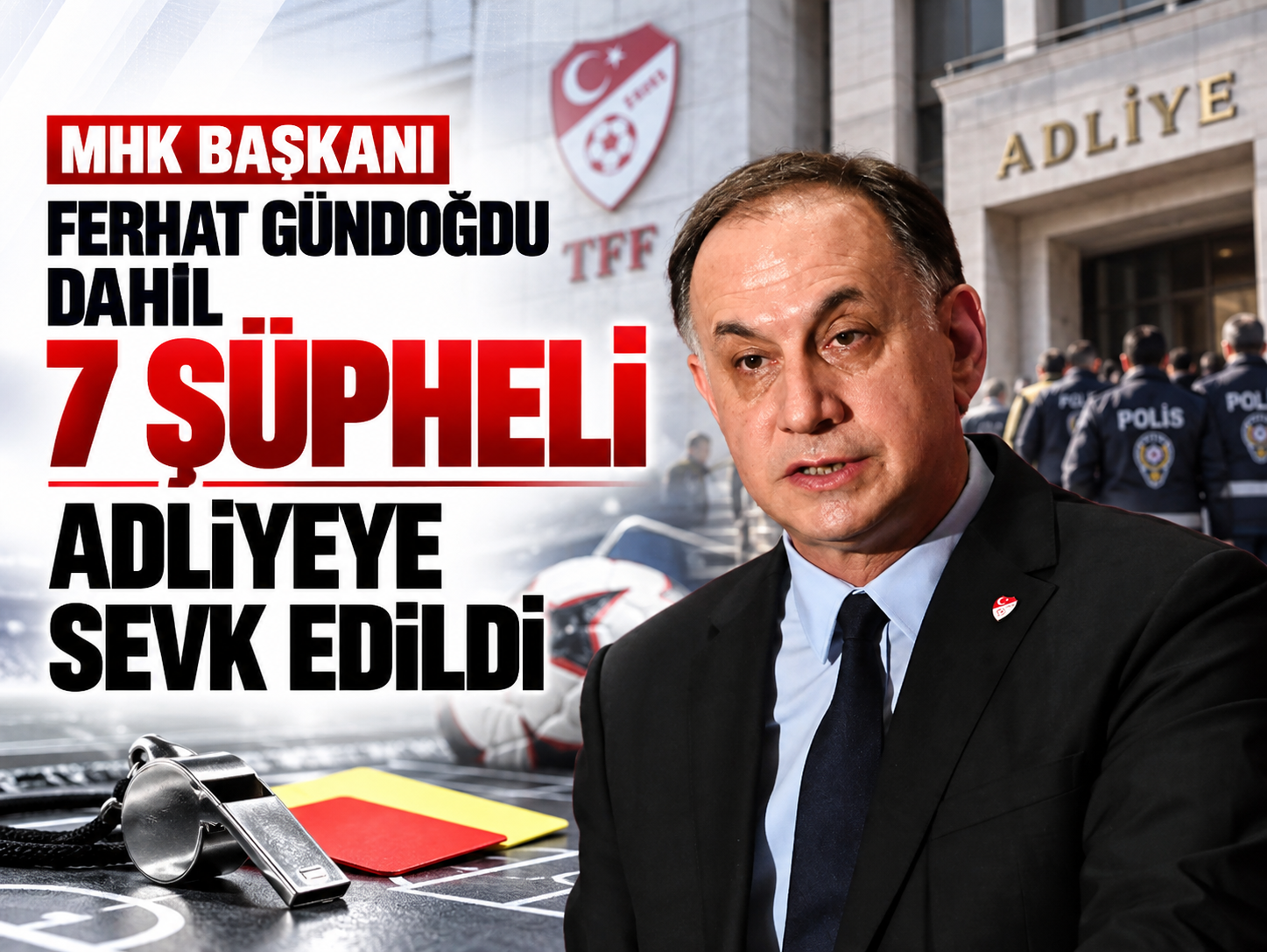 MHK Başkanı Ferhat Gündoğdu dahil 7 şüpheli adliyeye sevk edildi