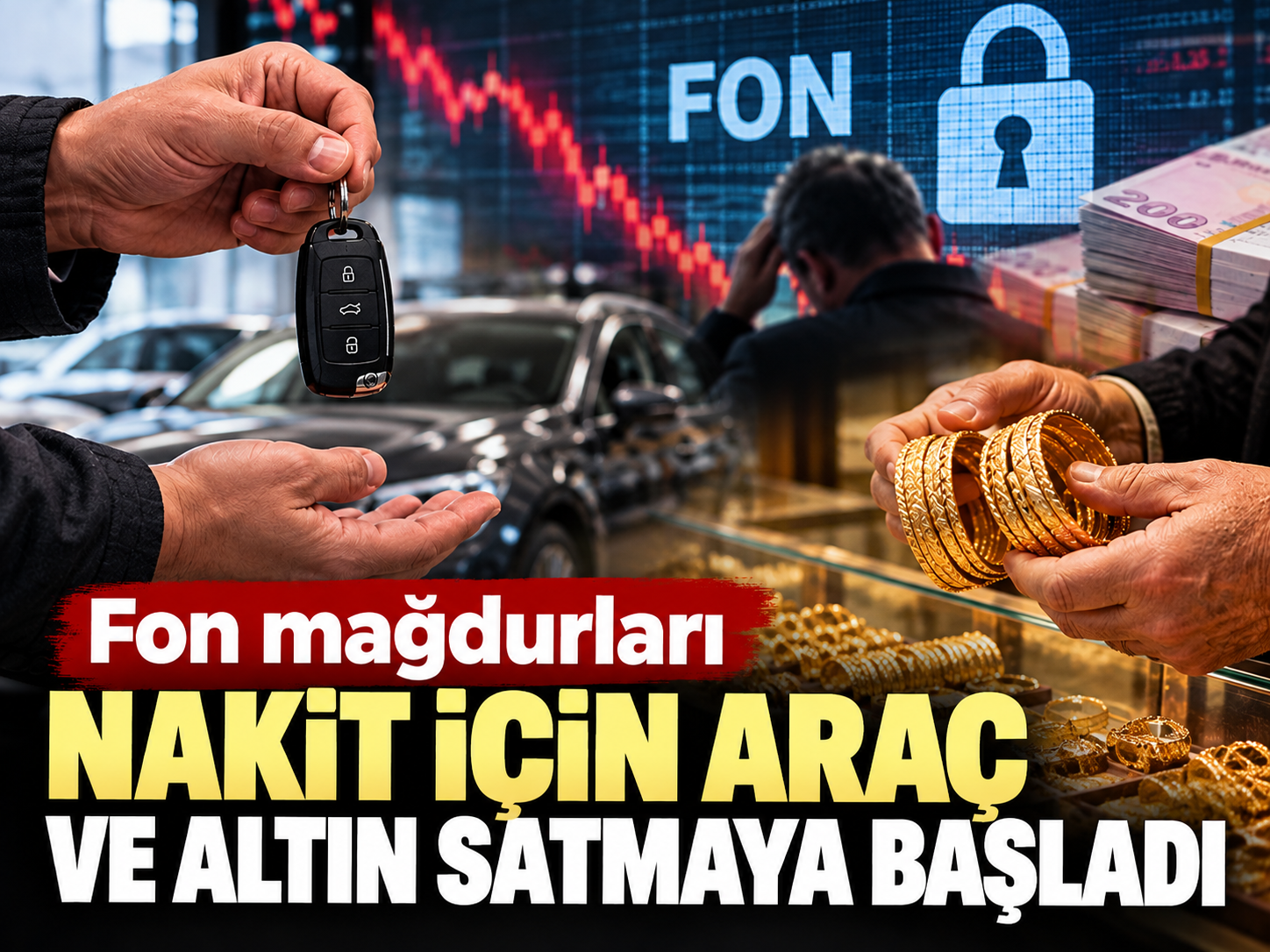 Fon mağdurları nakit için araç ve altın satmaya başladı