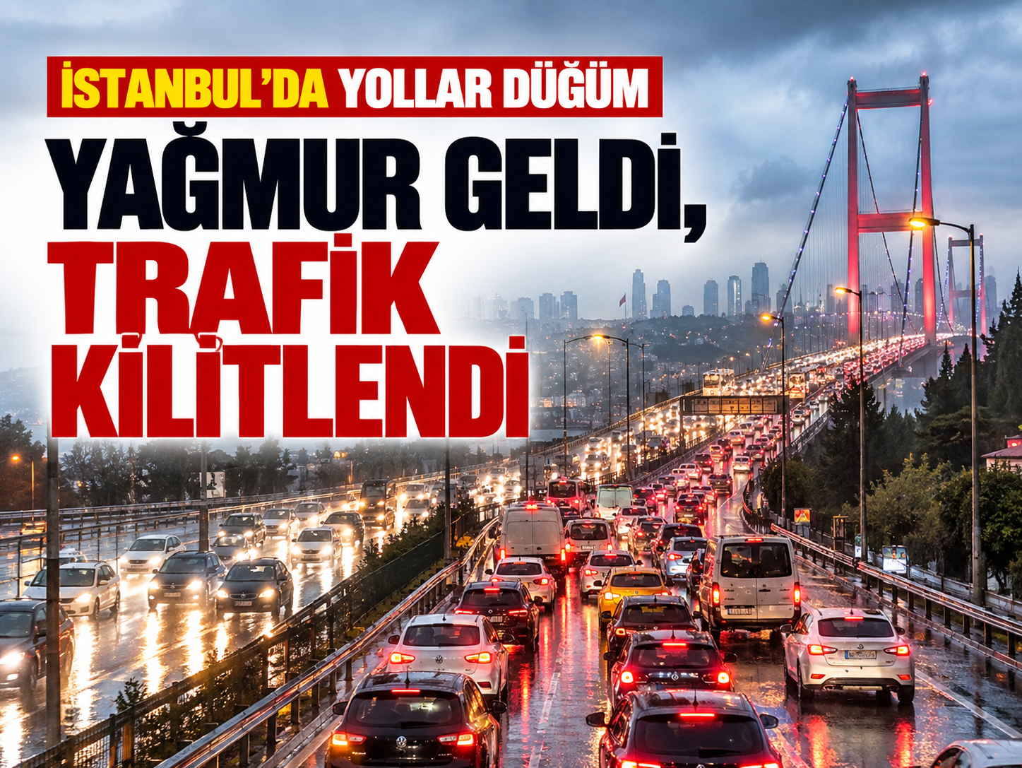 İstanbul’da cuma trafiği çilesi! Ana arterler doldu