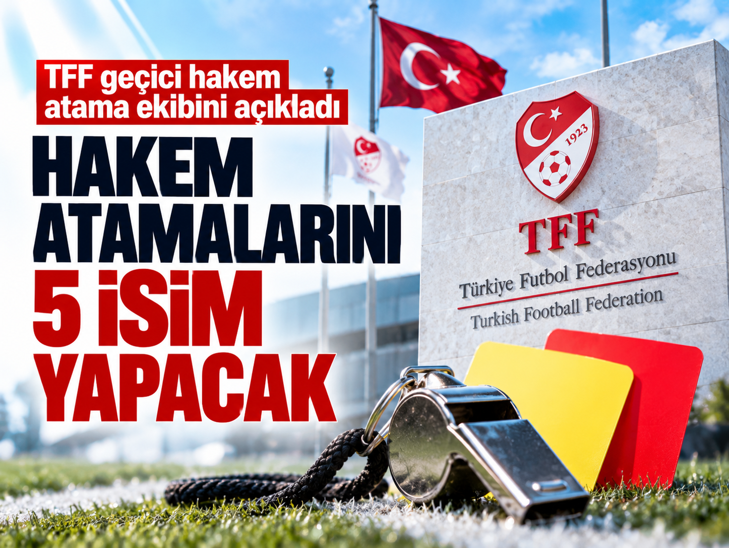 TFF geçici hakem atama ekibini açıkladı