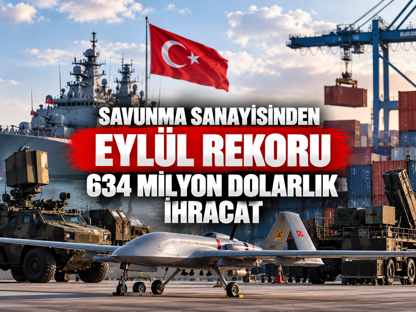 Savunma sanayisinden eylül rekoru: 634 milyon dolarlık ihracat