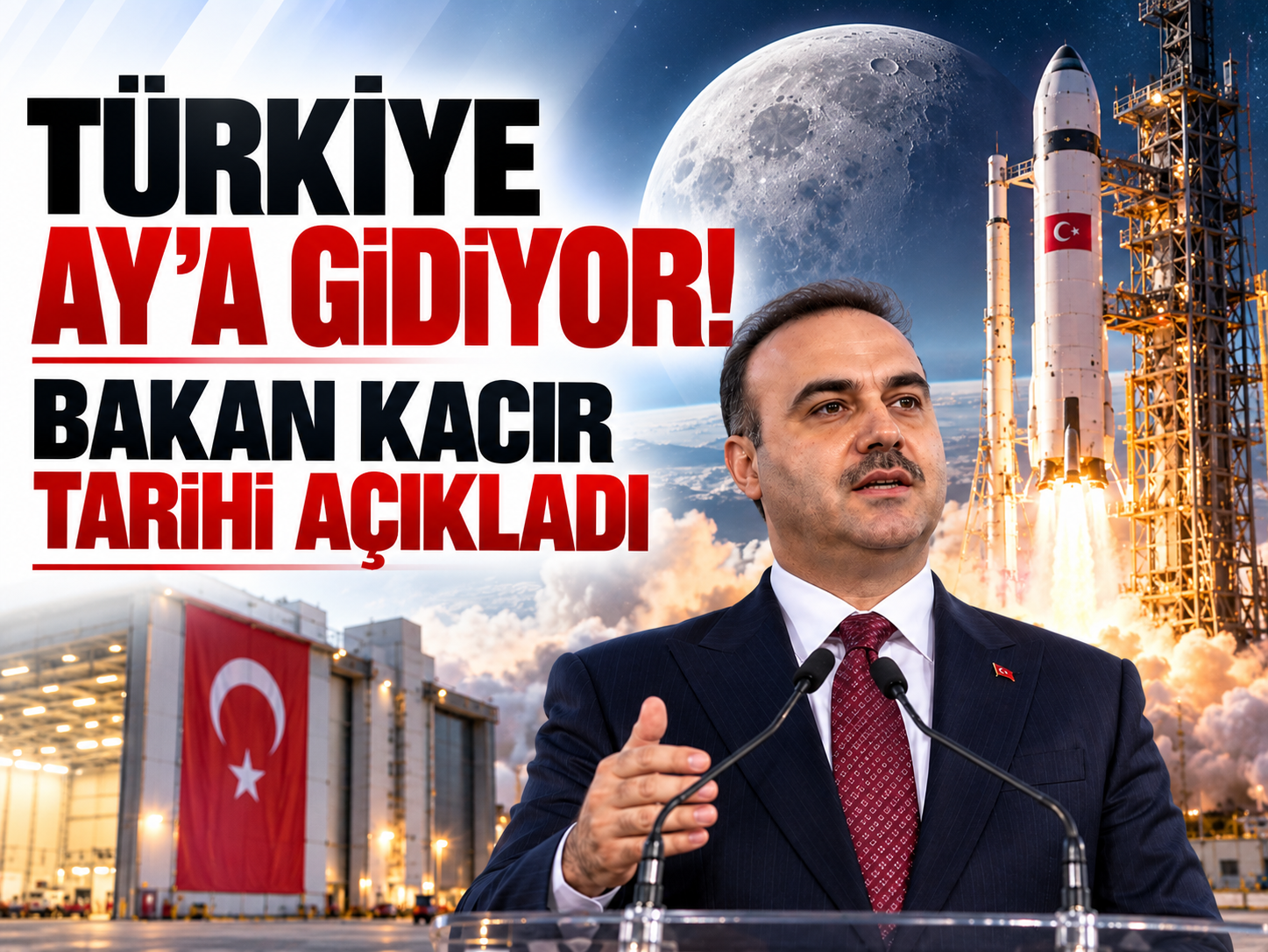 Türkiye Ay'a gidiyor! Bakan Kacır tarihi açıkladı