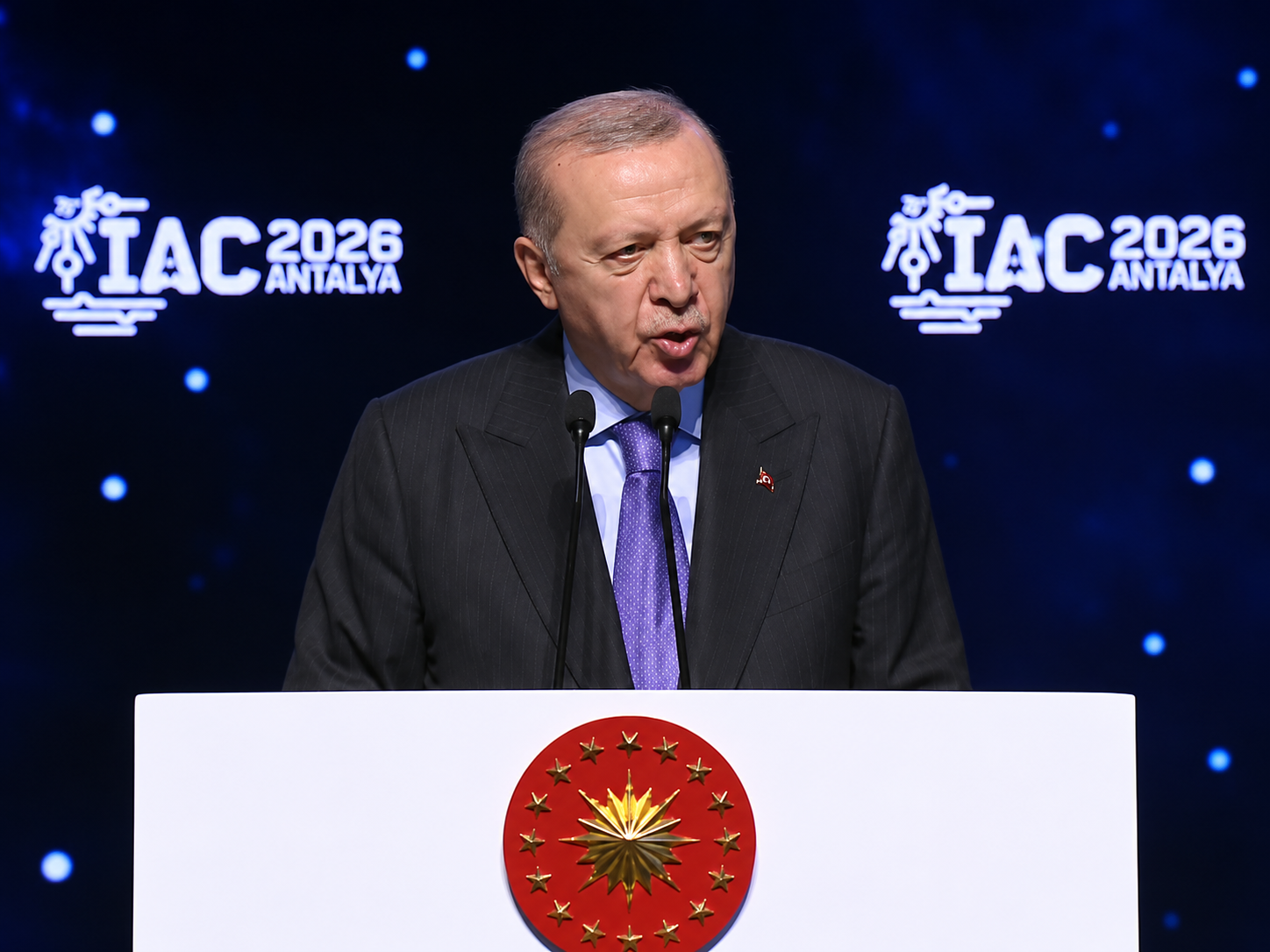 Erdoğan 77. Uluslararası Uzay Kongresi’nde konuşuyor