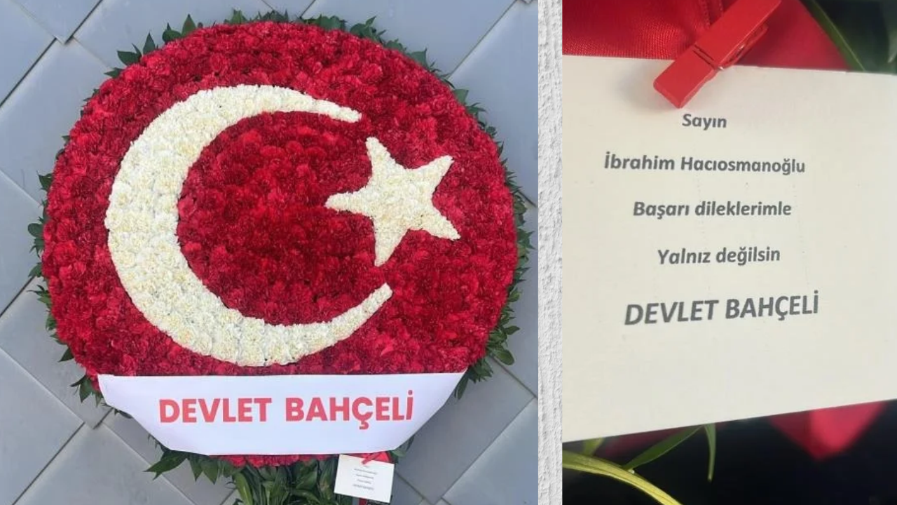 Bahçeli’den Hacıosmanoğlu’na “Yalnız değilsin” çiçeği