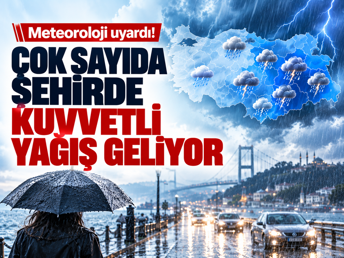 Türkiye'de bugün hava nasıl olacak? Sağanak birçok bölgeyi etkisi altına alacak