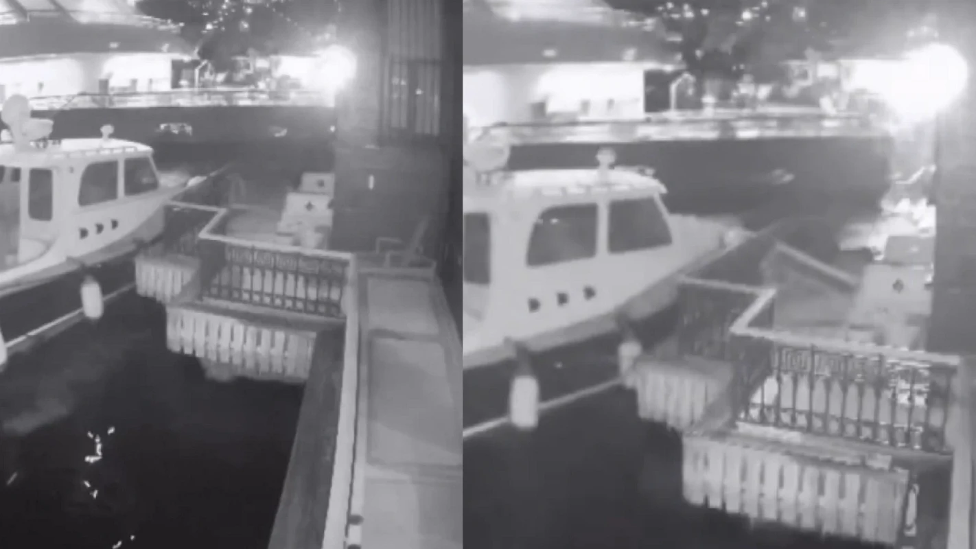 Üsküdar’da korkutan kaza! Vapur yalıya ve tekneye çarptı