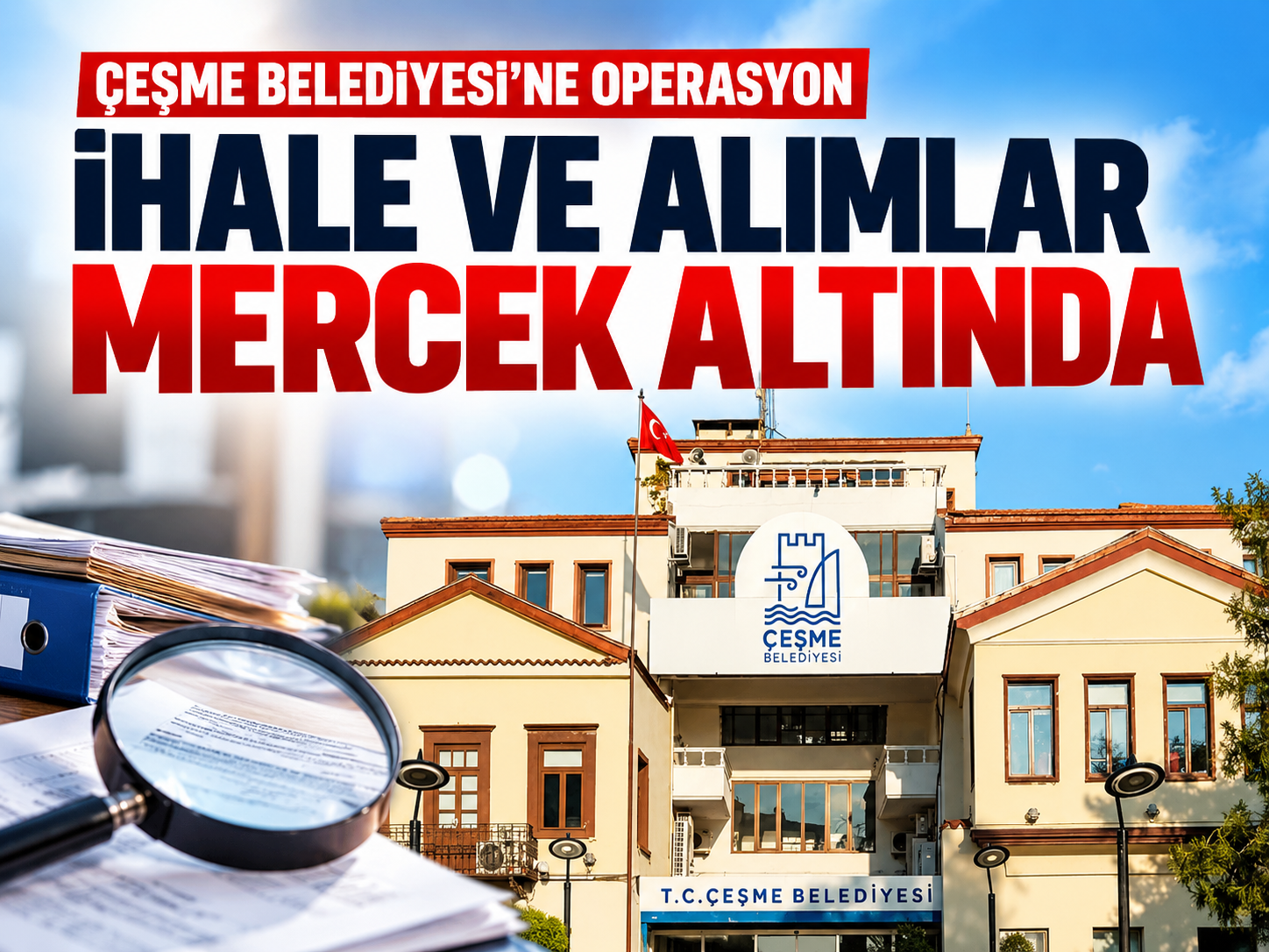 Çeşme Belediyesi’ne operasyon: 3 isim hakkında gözaltı kararı
