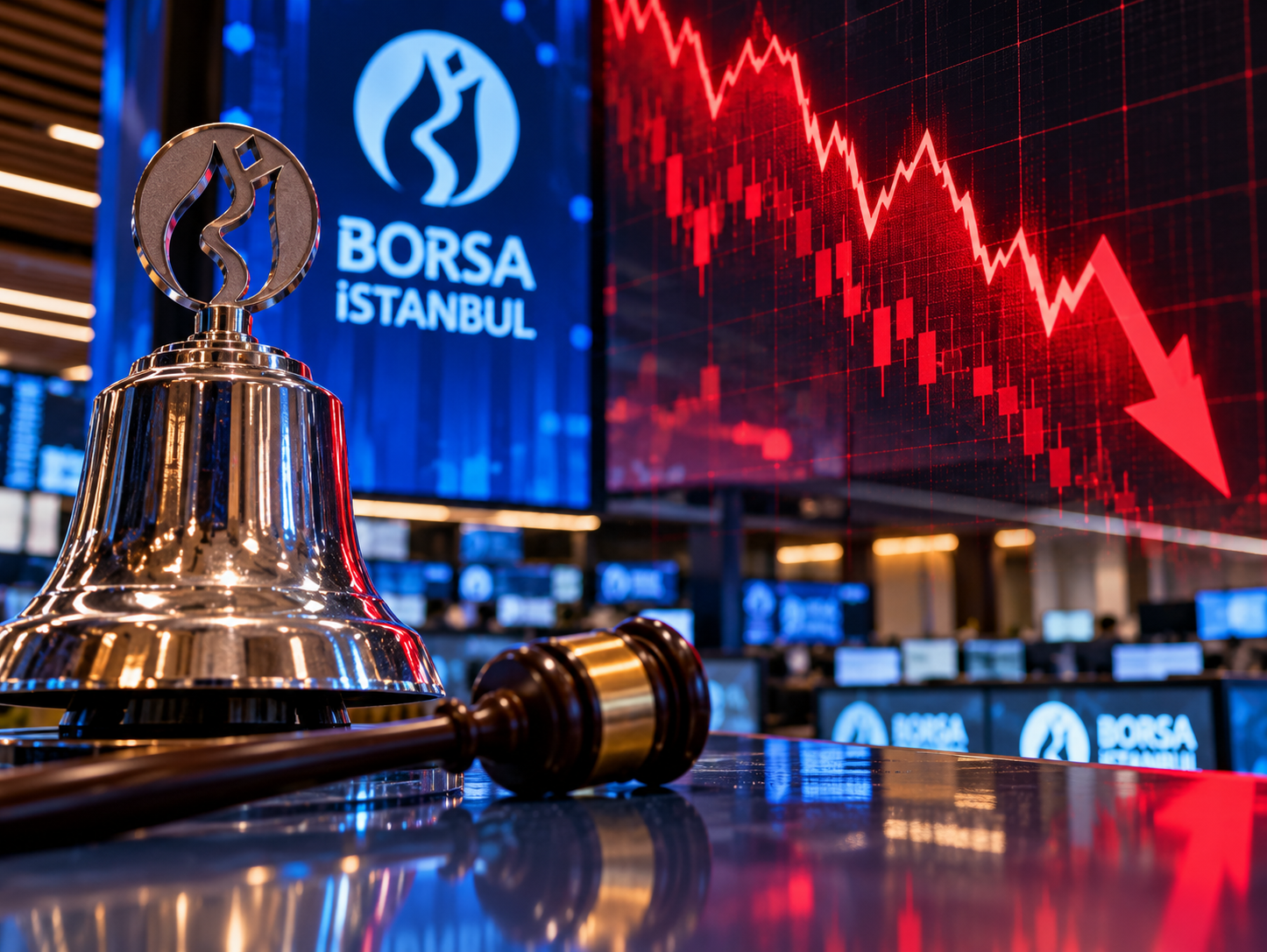 Borsa İstanbul günü sert düşüşle tamamladı: BIST 100 12.122 puanda