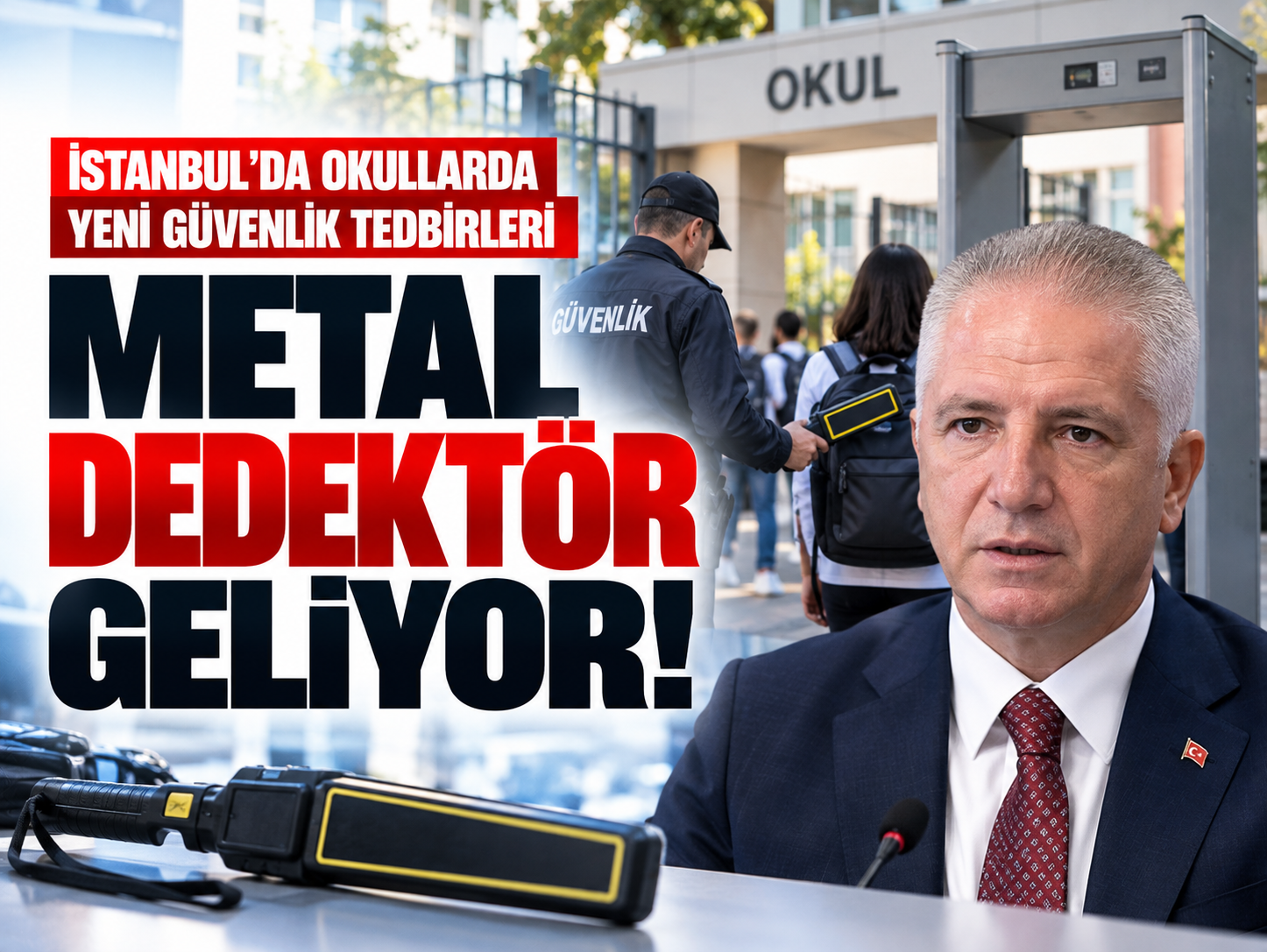 Okul kapılarında artık bu cihazlar olacak! İlk 500'ü geldi