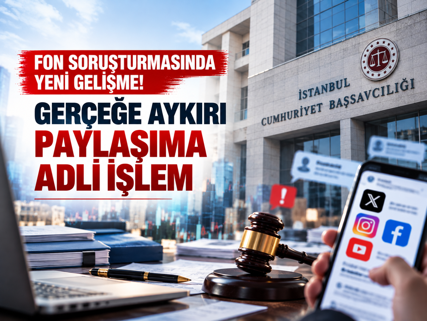 Fon soruşturmasında sosyal medya paylaşımlarına adli işlem uyarısı