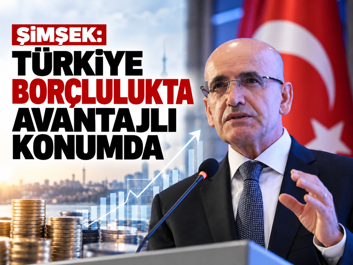 Şimşek: Türkiye borçlulukta avantajlı konumda