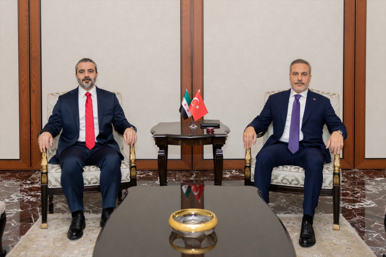 Hakan Fidan, Suriyeli mevkidaşıyla bir araya geldi