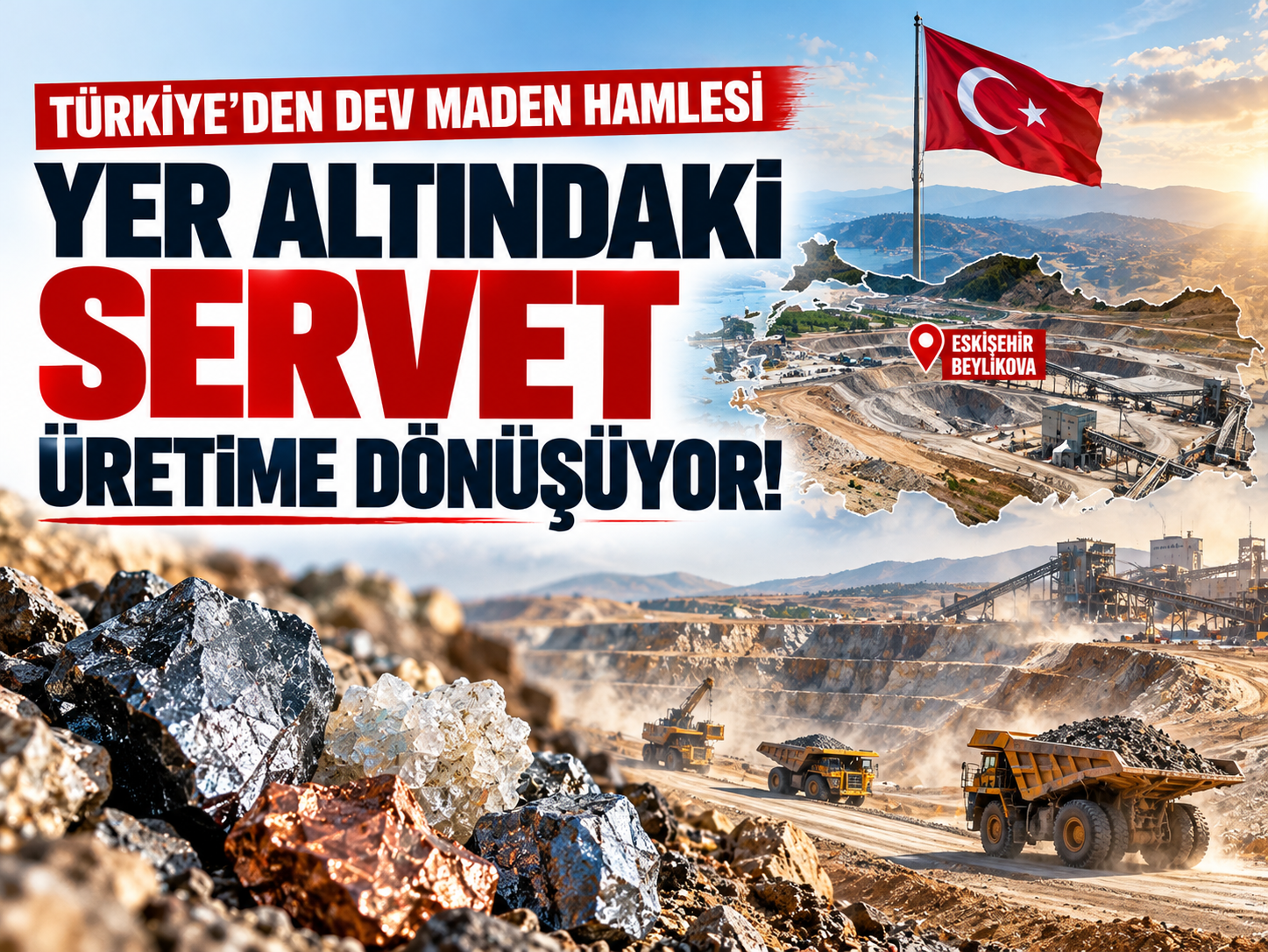 Türkiye'nin maden planında dev hedef! Yılda 570 bin ton cevher işlenecek