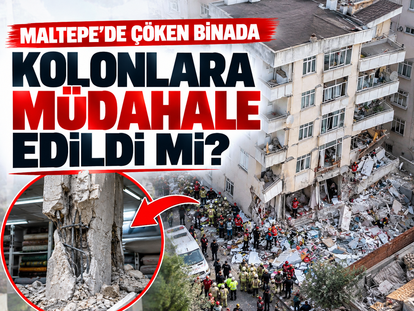 Maltepe'de 5 kişiye mezar olan binada kolonlar kesildi mi?