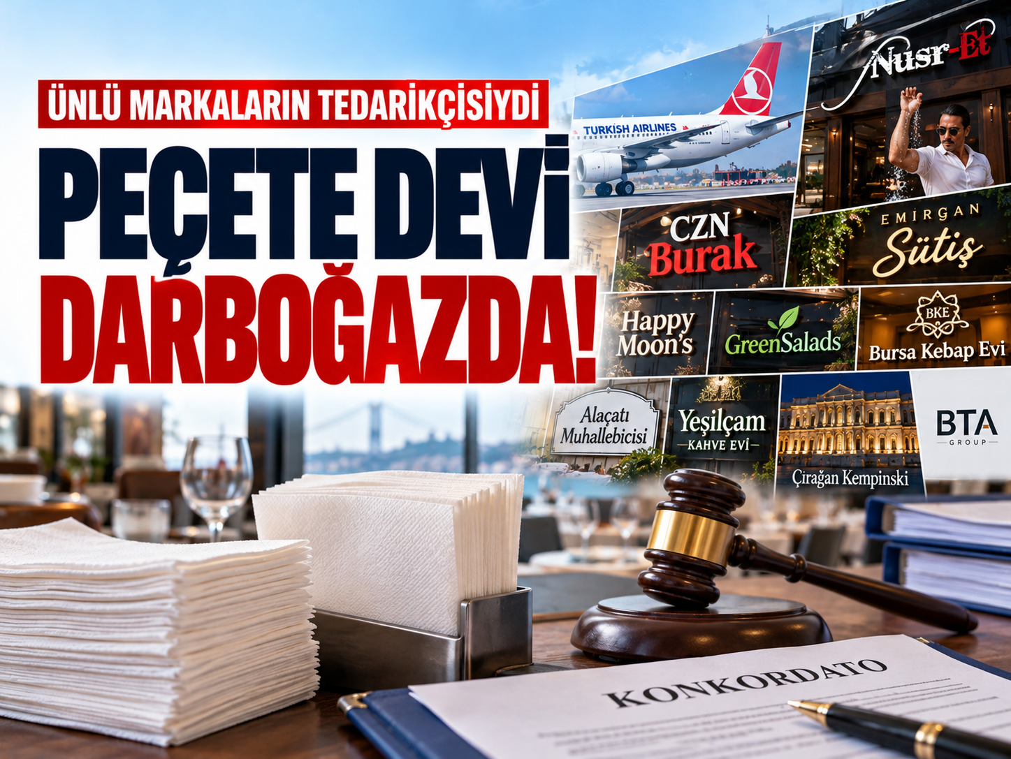 THY ve Nusr-Et'e ürün sağlıyordu! Konkordato kararı çıktı