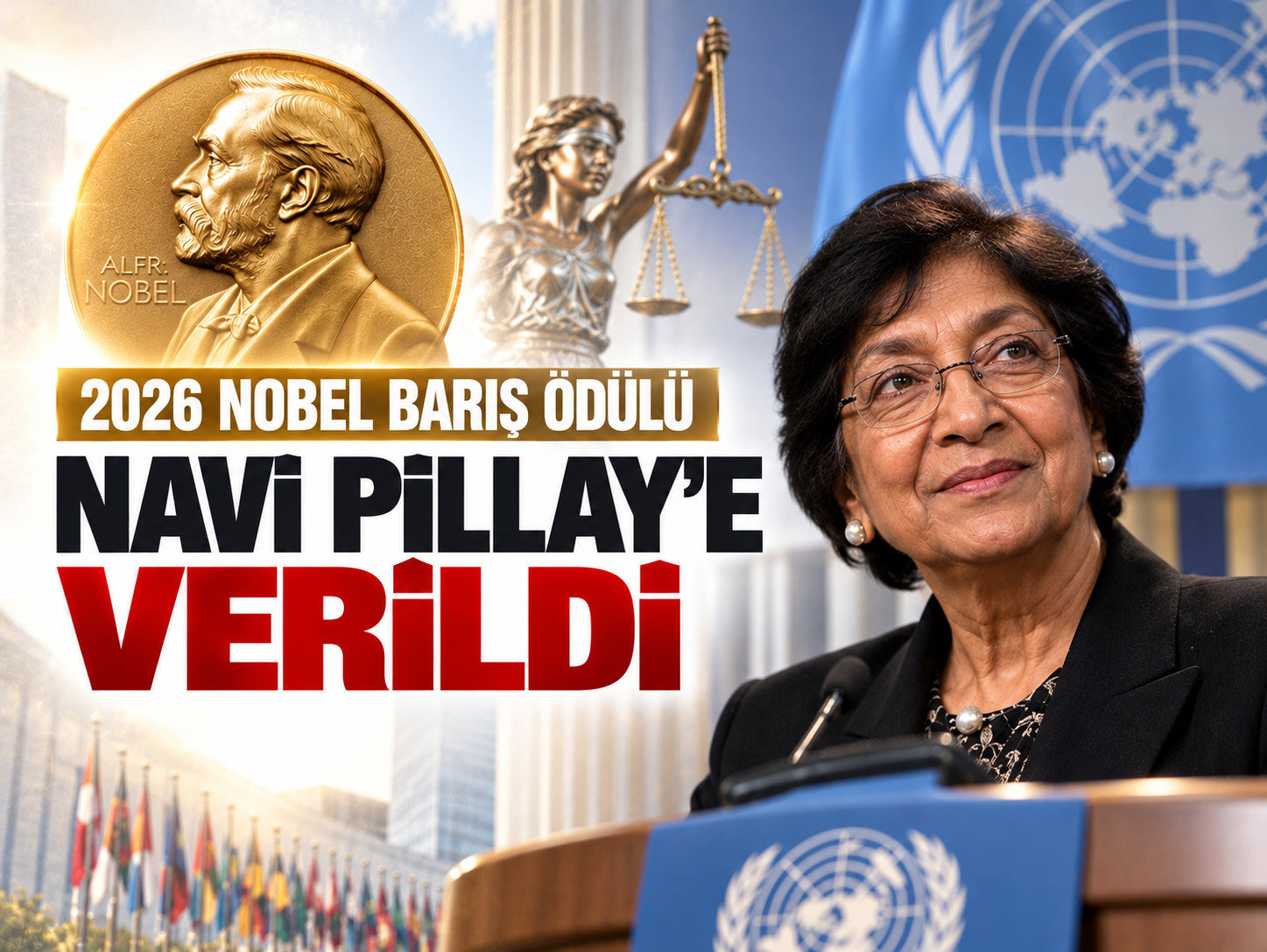 2026 Nobel Barış Ödülü Navi Pillay’e verildi
