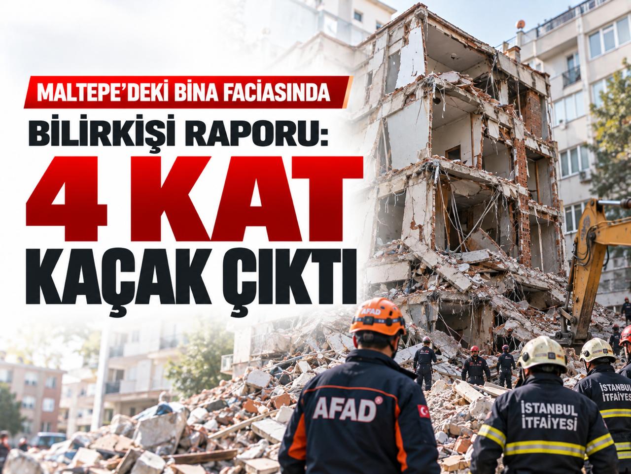 Maltepe'deki bina faciasında bilirkişi raporu: 4 kat kaçak çıktı