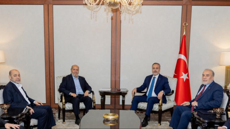 Dışişleri Bakanı Fidan, Hamas heyetiyle görüştü