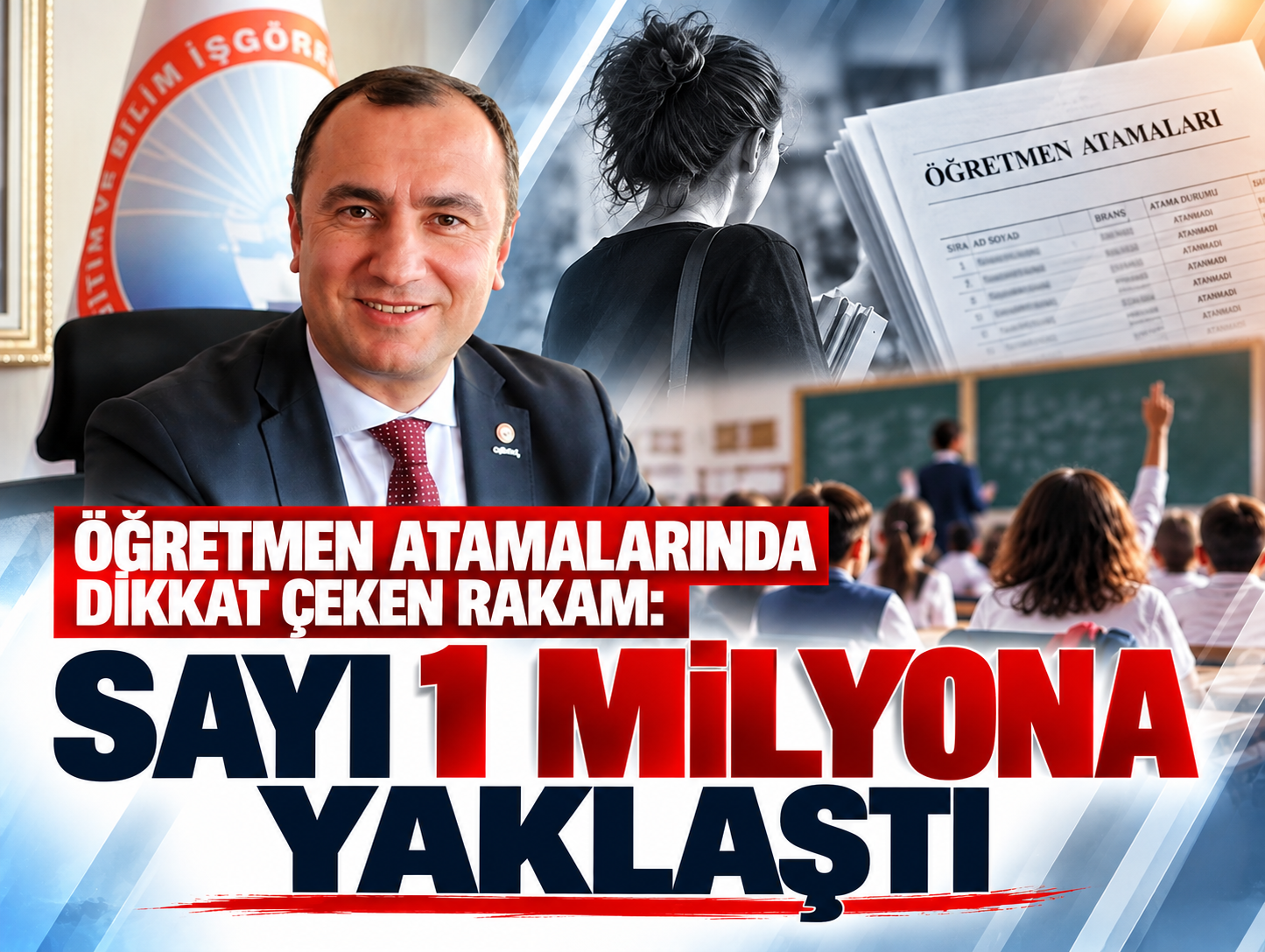 Atama bekleyen öğretmen sayısı 1 milyona yaklaştı