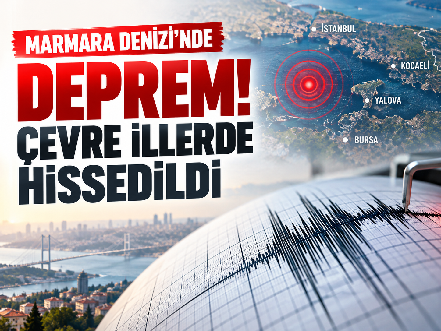 İstanbul’da hissedilen bir deprem oldu!