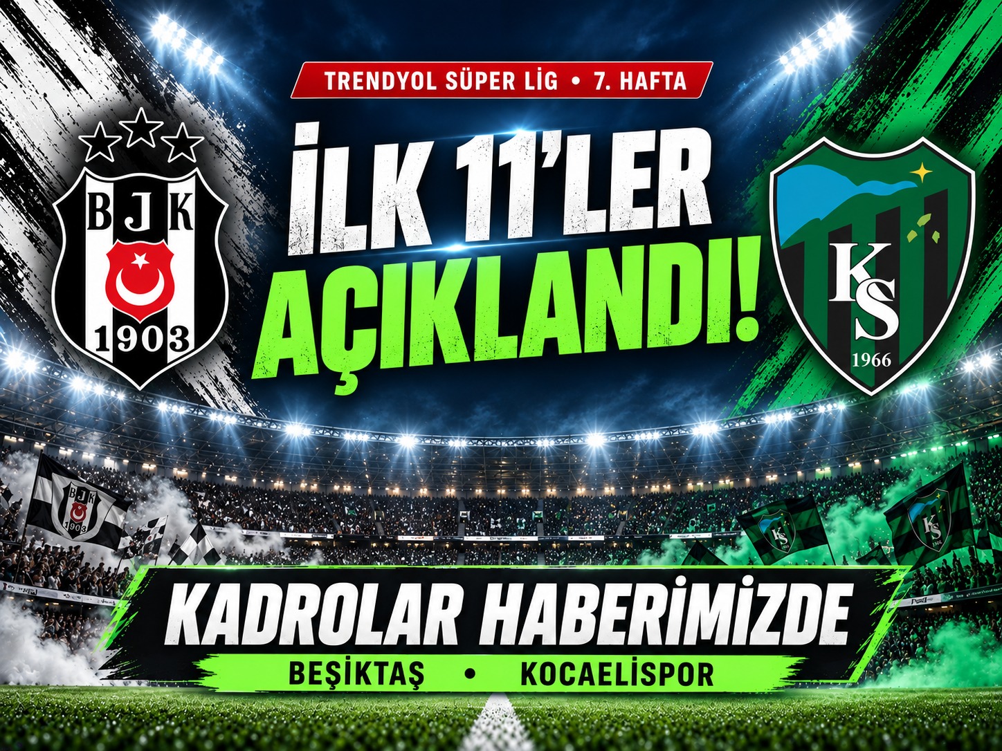 Beşiktaş'ta Kocaelispor maçı öncesi ilk 11 belli oldu