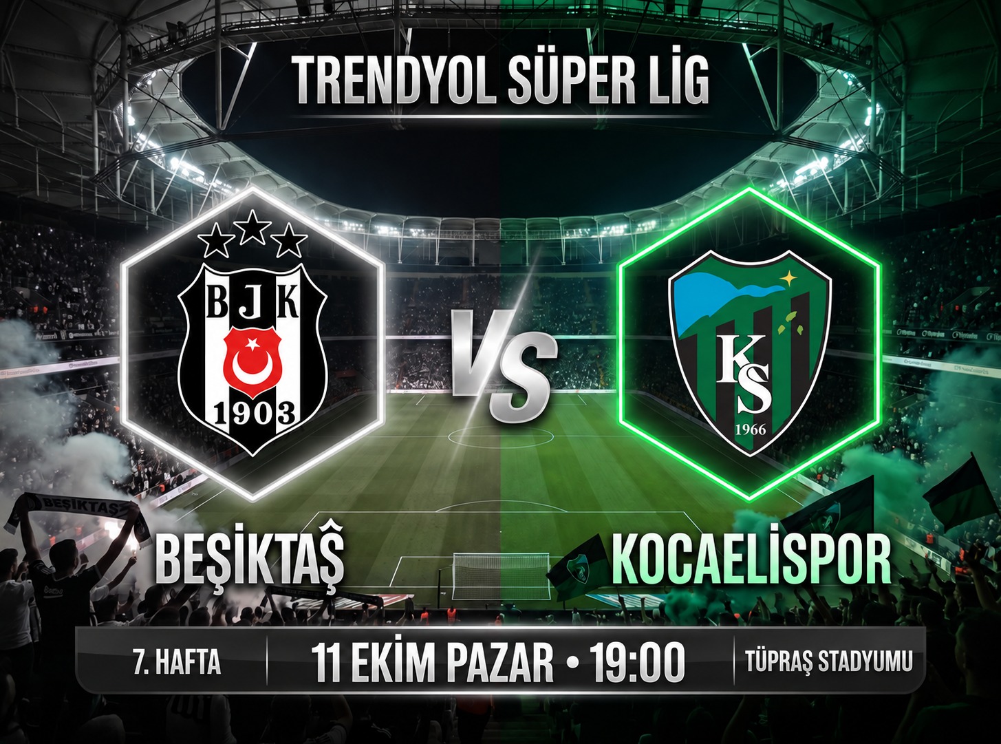 Beşiktaş, Kocaelispor karşısında 3 puan için sahada