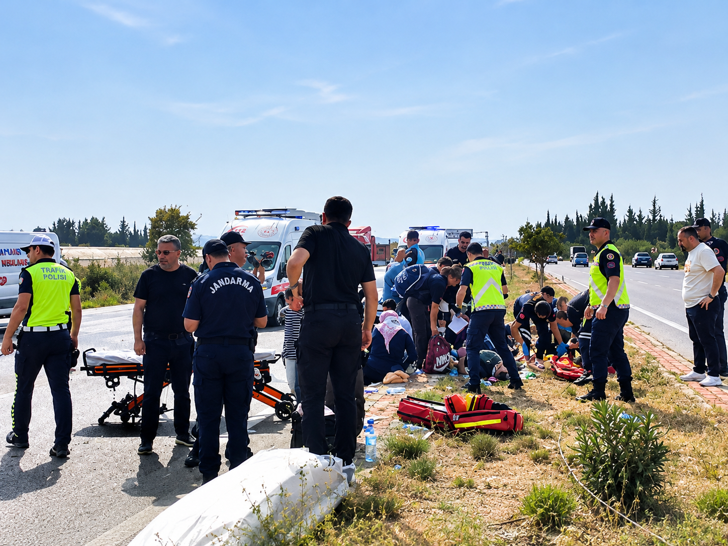 Antalya’da midibüs devrildi: 5 kişi yaralandı