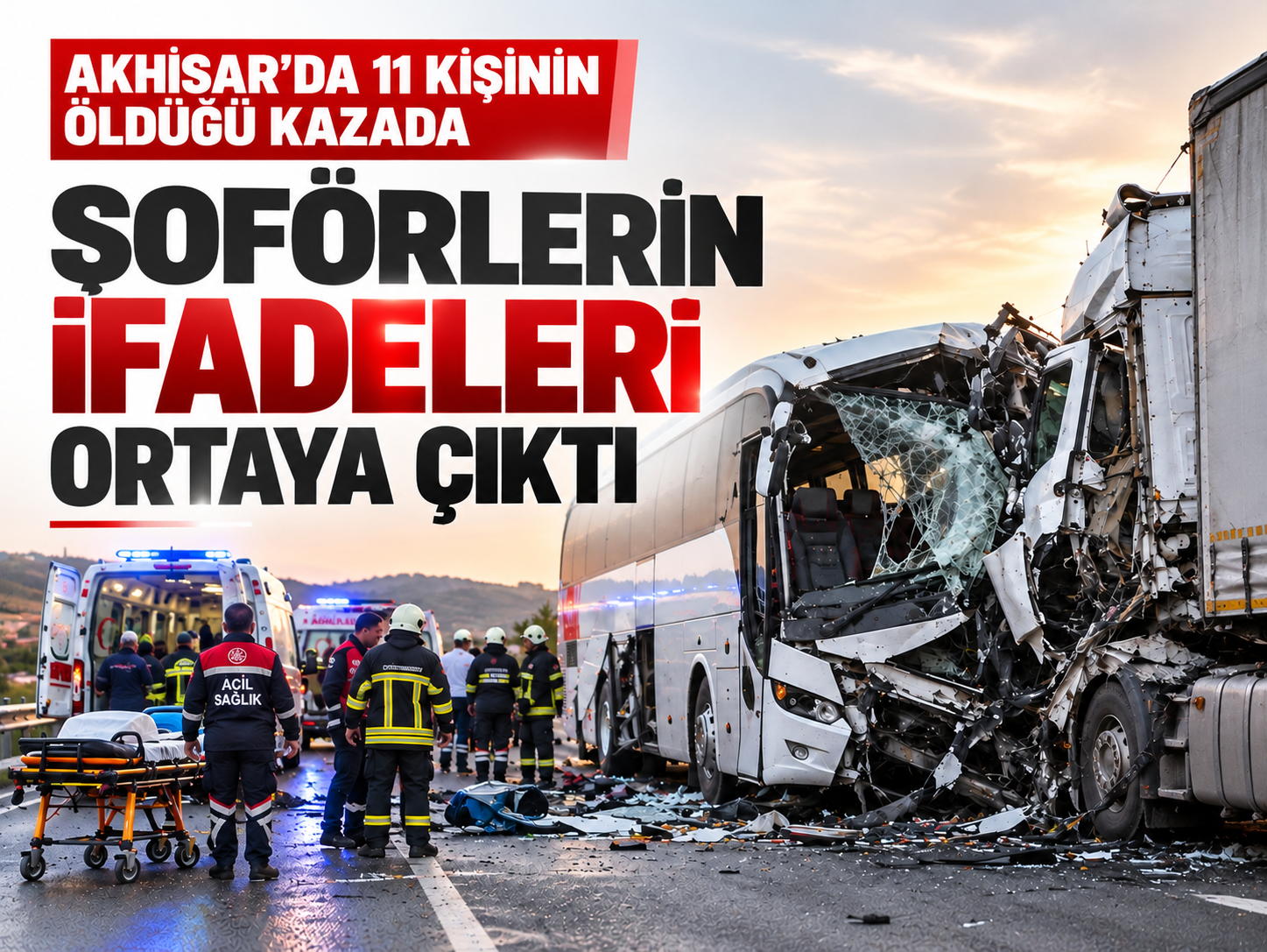 Akhisar’da 11 kişinin öldüğü kazada şoförlerin ifadeleri ortaya çıktı