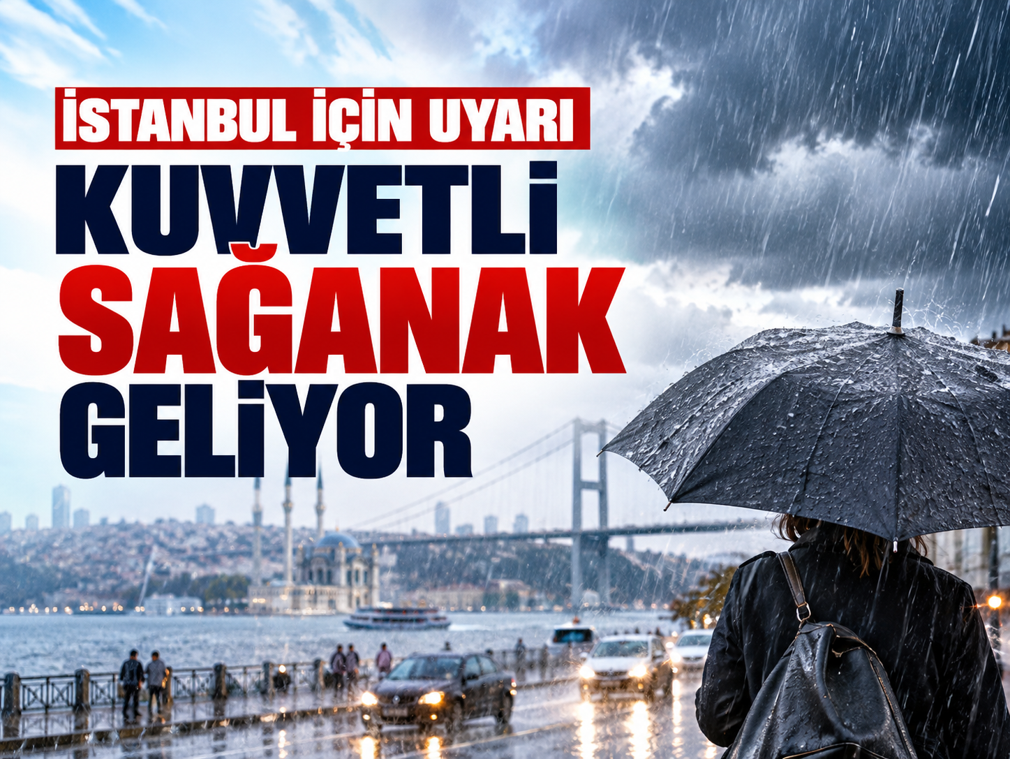 İstanbul'da hava sertleşiyor! 12 ilçeye kuvvetli yağış uyarısı