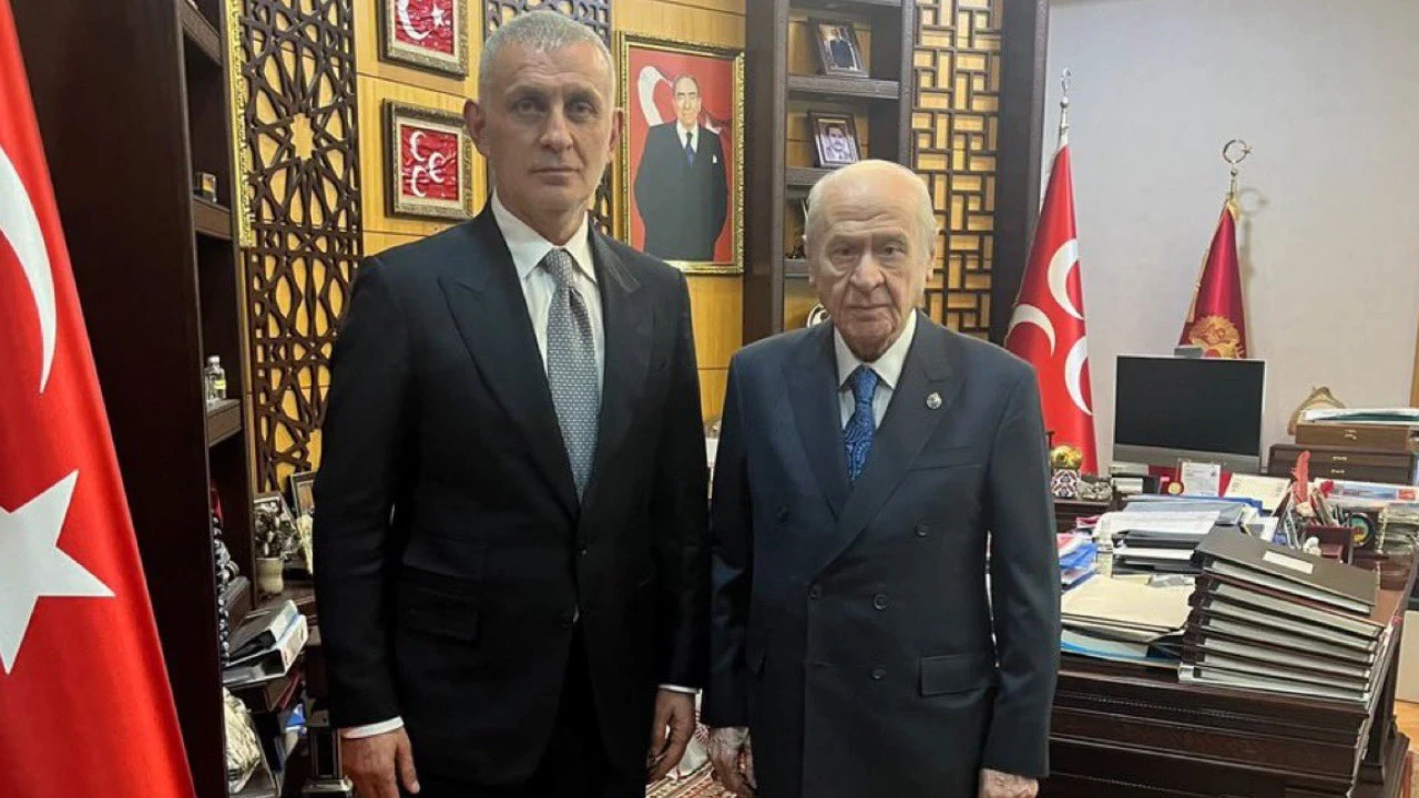 TFF Başkanı İbrahim Hacıosmanoğlu’ndan Devlet Bahçeli’ye ziyaret