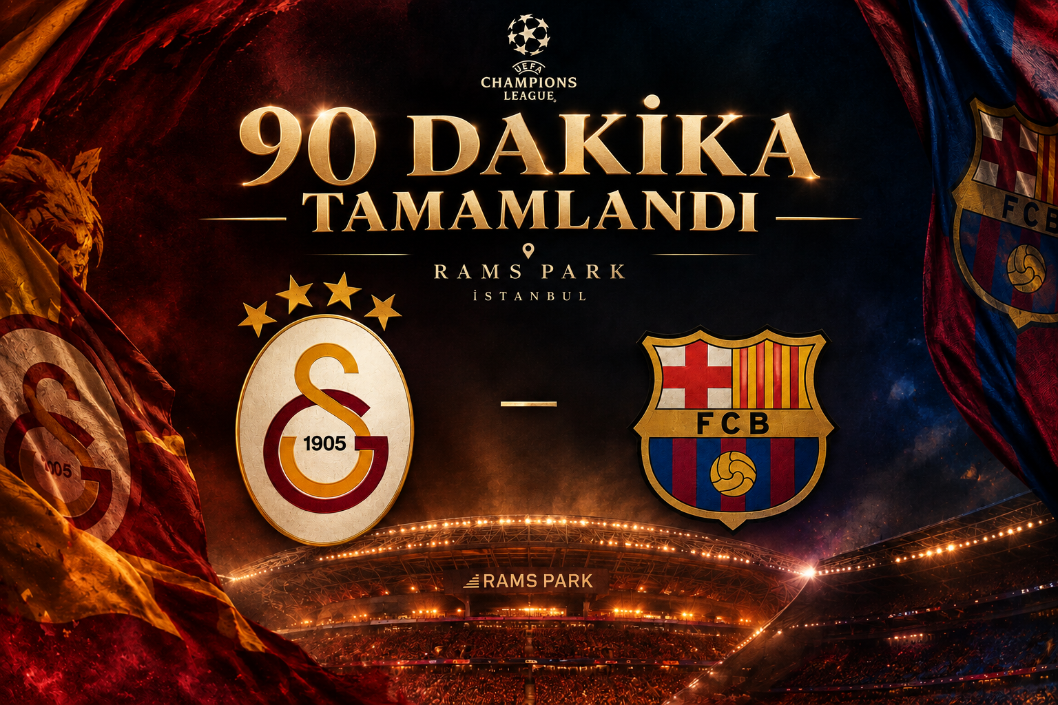 Galatasaray - Barcelona maç sonucu ve özeti: RAMS Park’ta nefes kesen gece