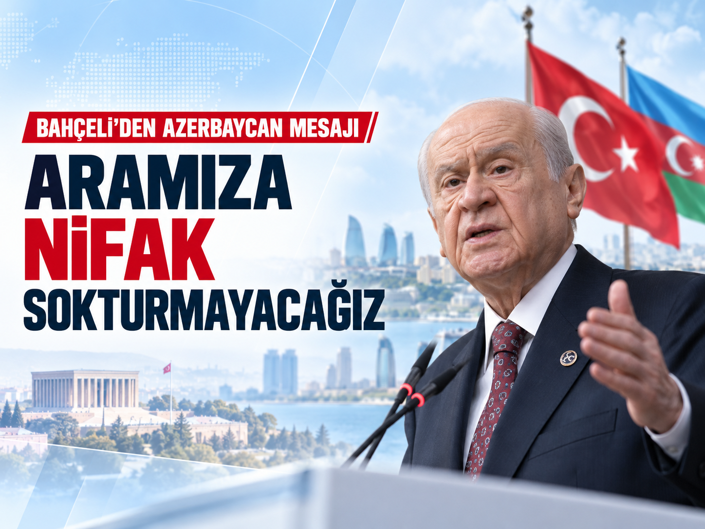 Bahçeli'den Azerbaycan mesajı: Nifak tohumuna müsaade etmeyeceğiz