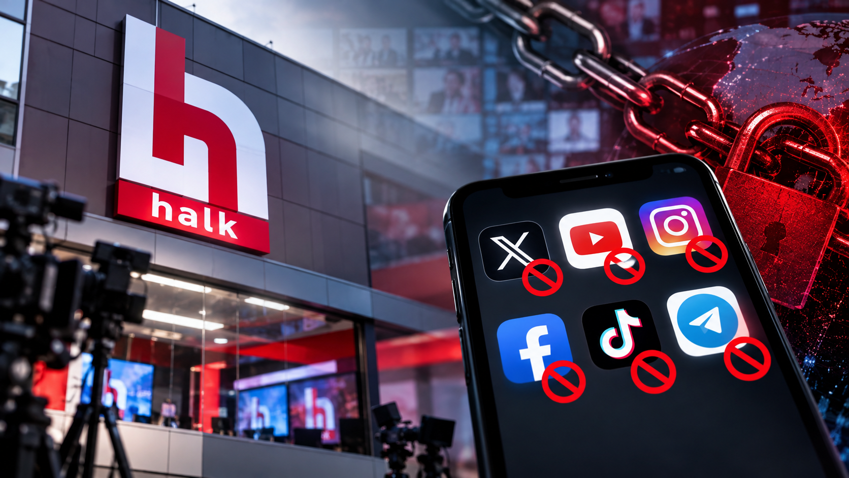 Halk TV'nin 6 sosyal medya hesabına erişim engeli kararı